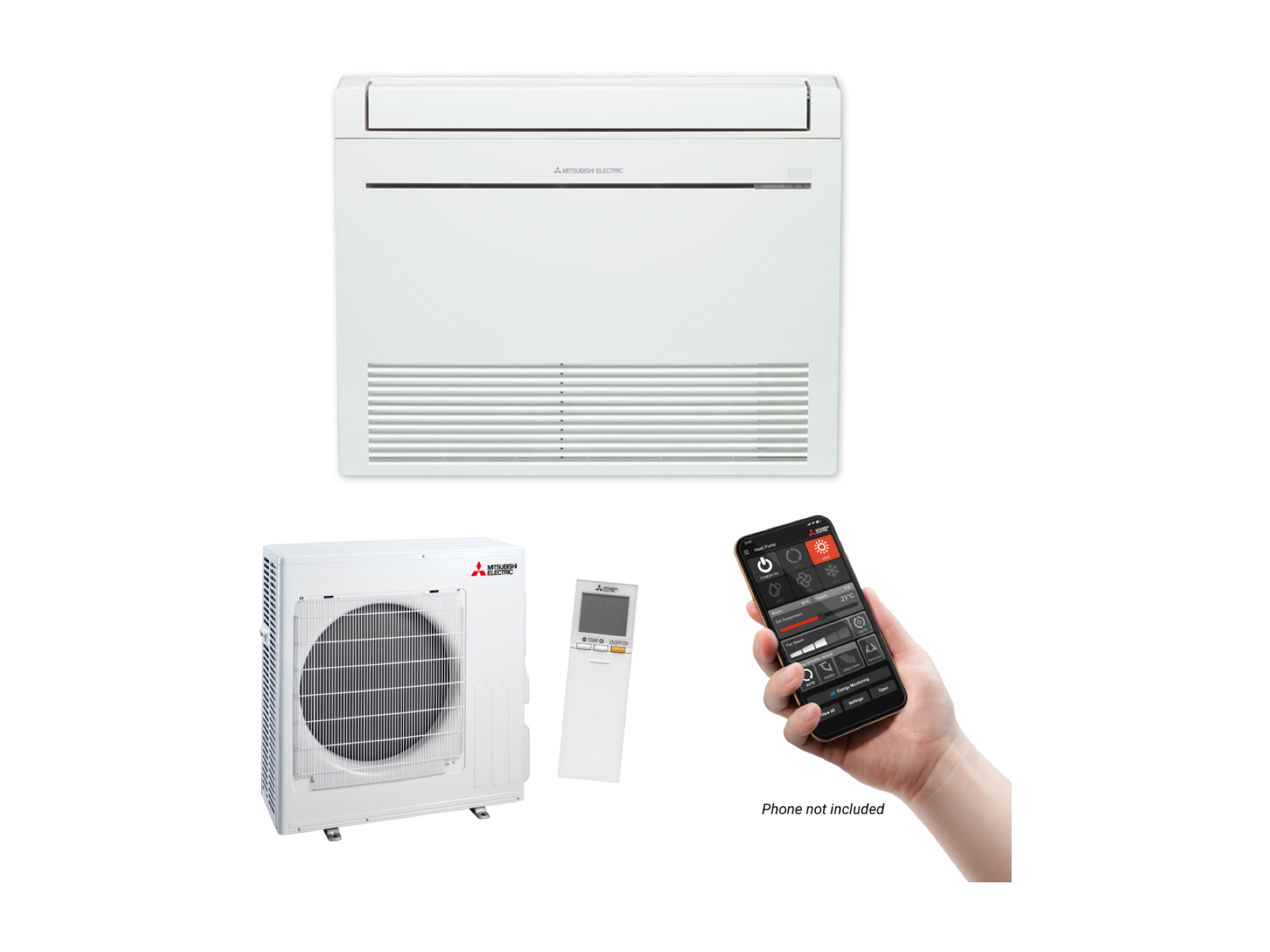 Mitsubishi Electric KW50 RapidHeat HyperCore Smart Floor Console